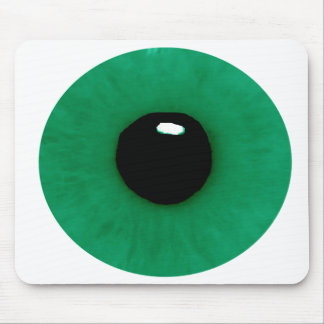Globo ocular verde escuro Mousepad