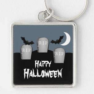 Gloomy Graveyard Halloween Premium Chaveiro