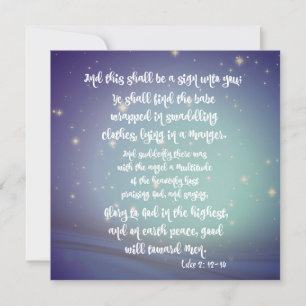 Glória a Deus nos Cartões de Natal do Luke Mais Al