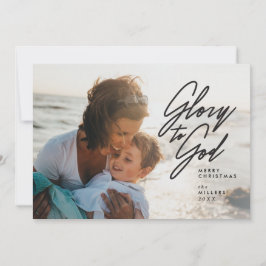 Glória a Deus, Religiosa, Cartões de foto de Natal