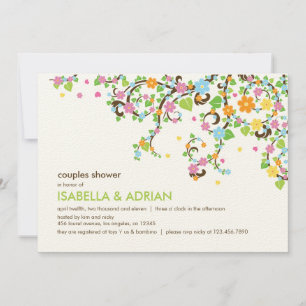 Glória Brilhante Convite para Chás de fraldas Exte