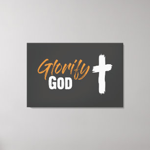 Glorifique o impressão das canvas do deus