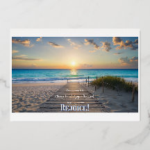 Glorioso Beach Image com Philippians 4:4 Rejoice!