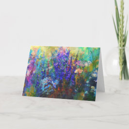 Glorioso Jardim Flores Cartões De Arte Velha