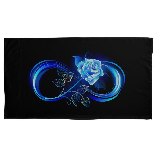 Glowing infinity with blue rose (Frente)