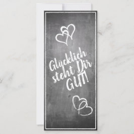 Glücklich, Dir, instinto! - im Kreidetafelstil