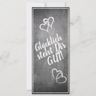 Glücklich, Dir, instinto! - im Kreidetafelstil