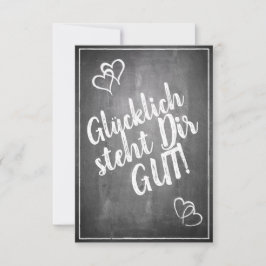 Glücklich, Dir, instinto! - im Kreidetafelstil