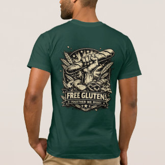 🥖🥐Gluten Livre! – Camiseta Divertida de Comida �