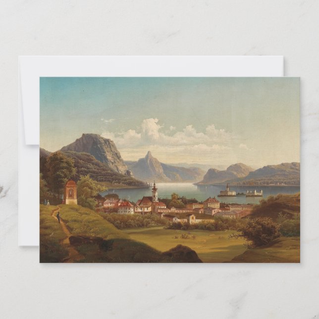 Gmunden mit Schloss Ort | Johann Wilhelm Jankowsky (Frente)
