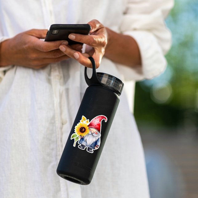 Gnome e adesivo de girassol (Criador carregado)