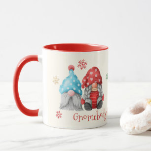 Gnomebody te ama como eu faço caneca de Natal