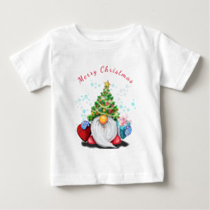 Gnomo Bonito Camiseta de Natal