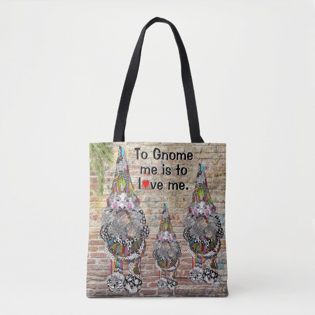 Gnomo Me Ama a Bag Tote (Frente)