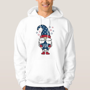 Gnomo Patriótico EUA Estrela Vetor Camisa Design_1