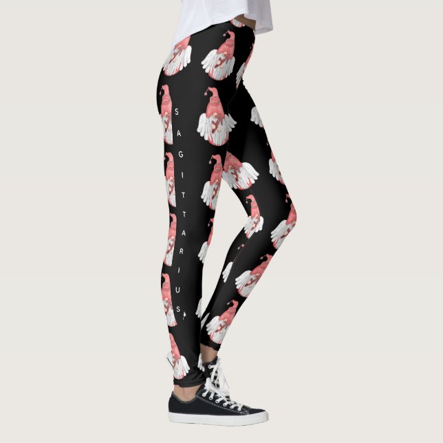 Gnomo Sagittarius - Sinal de Astrologia Leggings A (Direita)