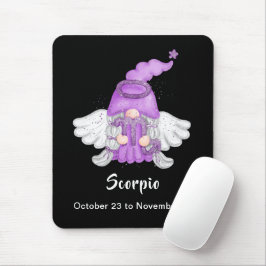 Gnomo Scorpio Astrology Sinal Angel Mouse Pad