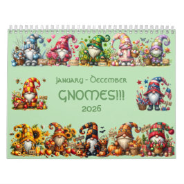 Gnomos bonitos no Calendário do Chapéu 2026 - Ador
