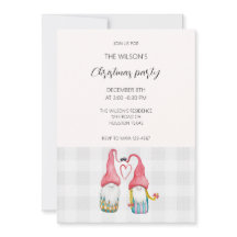 Gnomos de Natal Apaixonados Aquarela Monogramada
