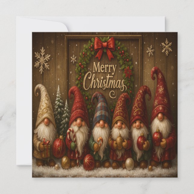 Gnomos de Natal Lindos e Alegres (Frente)