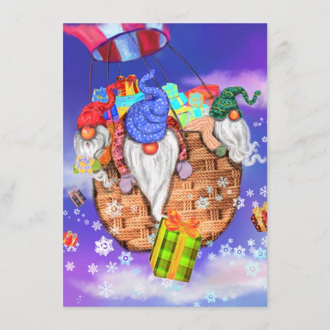 Gnomos dos menus de Natal No Balão Dá Presentes (Verso)