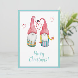 Gnomos Fofos Apaixonados Feliz Natal