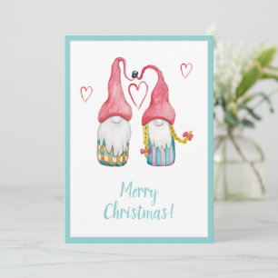 Gnomos Fofos Apaixonados Feliz Natal
