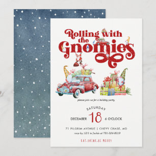 Gnomos Fofos   Convite para Festa de Natal
