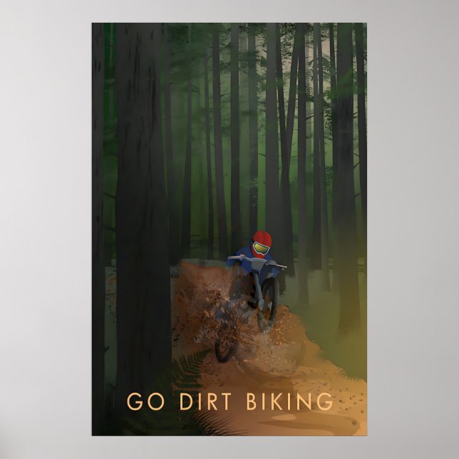 Go Dirt Biking Travel Poster (Frente)