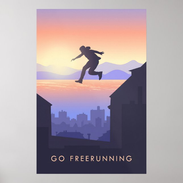 Go Freerunning Travel Poster (Frente)