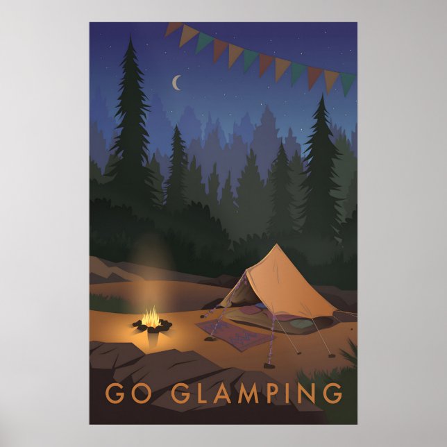 Go Glamping Travel Poster (Frente)