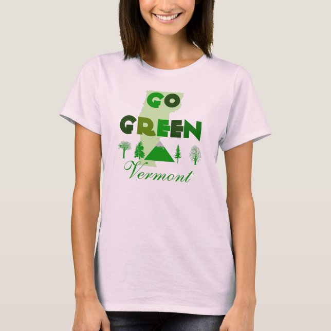 Go Green Vermont Organic T-Shirt (Frente)