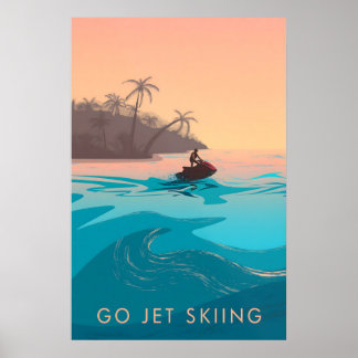 Go Jet Skiing Travel Poster