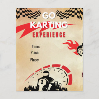 Go Karting Activity Flyer