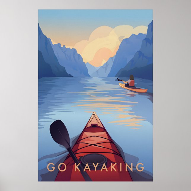 Go Kayaking Travel Poster (Frente)