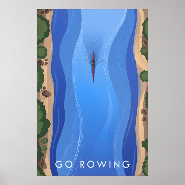 Go Rowing Travel Poster (Frente)