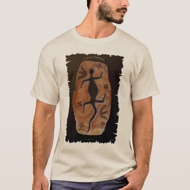 GOANNA DREAMTIME Australiano T-Shirt Aborígena (Frente)