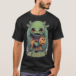 Goblin com a camiseta Jack-o-Lantern Estilo Vintag