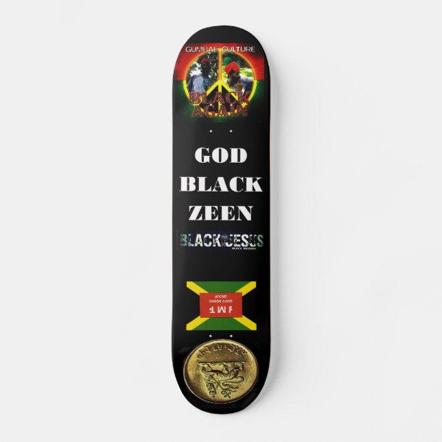 GOD BLACK ZEEN Skateboard (Frente)