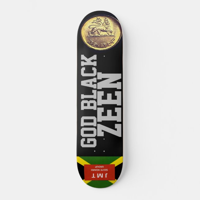 GOD BLACK ZEEN Skateboard (Frente)