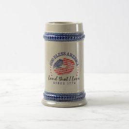 God Bless America - Beer Stein