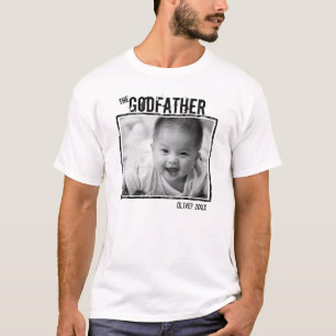 Goddad Personalizado Foto e Nome T-Shirt