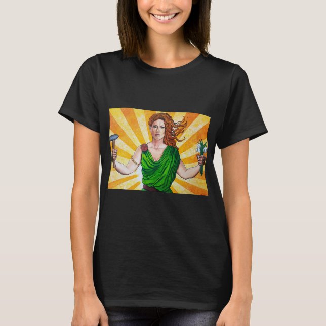 Goddess Brigid T-shirt (Frente)