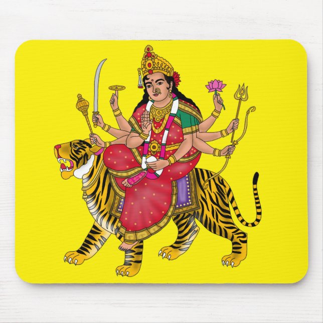 Goddess Durga Mouse Pad (Frente)