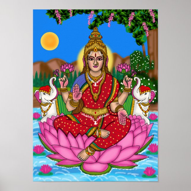 Goddess Lakshmi Poster (Frente)