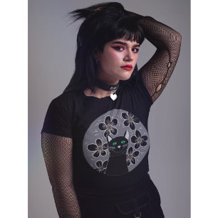 Gogh cat whimsigogogogogh black cats T-Shirt