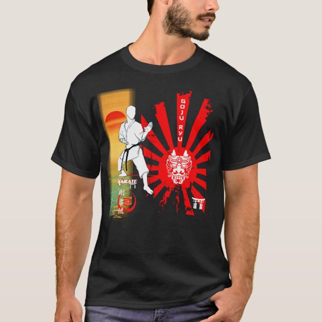 Goju Ryu Karate Red Mist Samurai T-Shirt (Frente)
