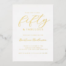 Gold Foil 50 and Fabulous