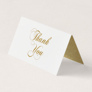 Gold Foil Obrigado Script