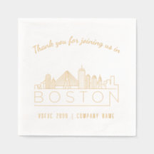 Gold Foil Personalizado Boston Evento Corporativo 